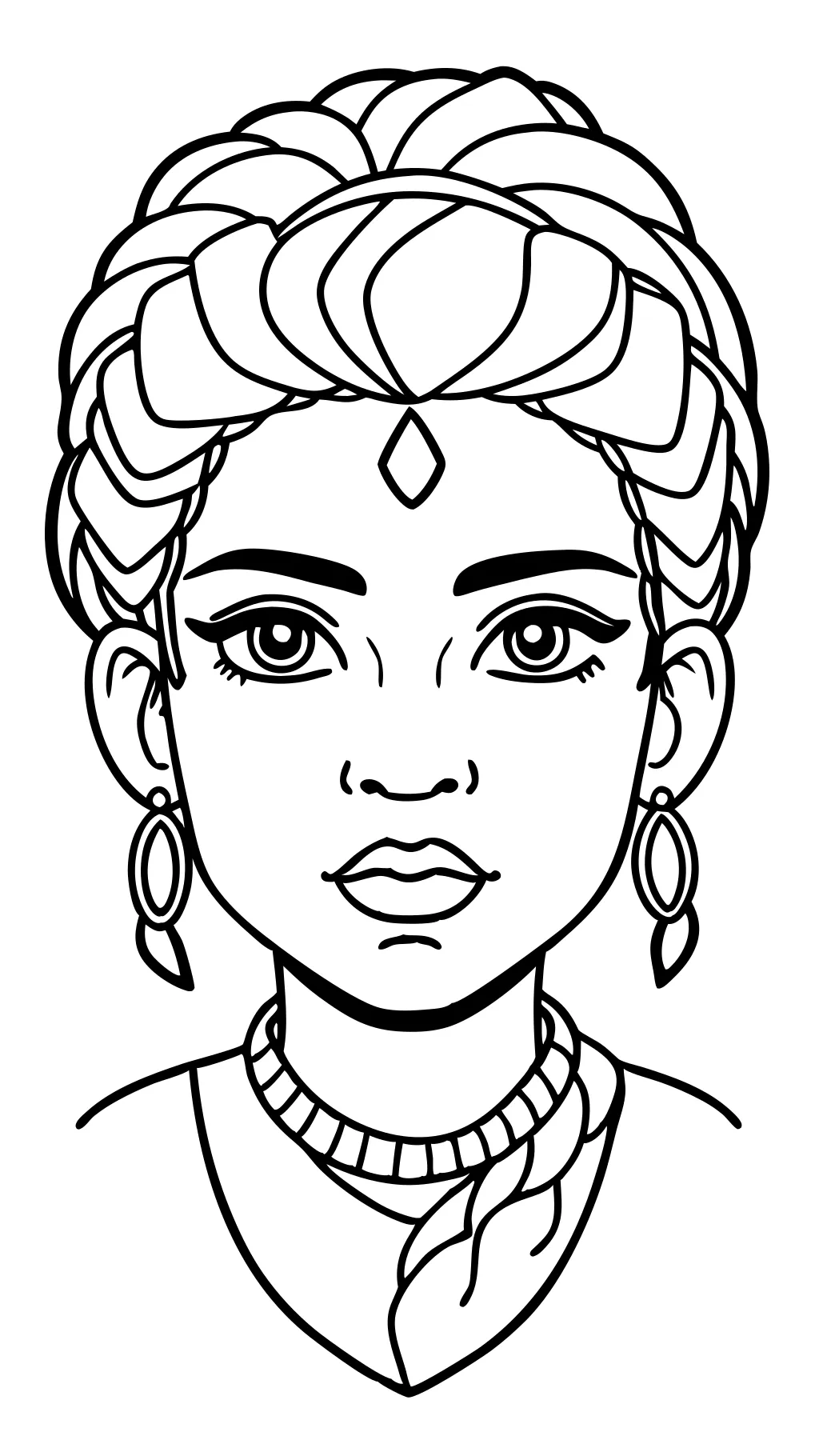 coloriages de visages